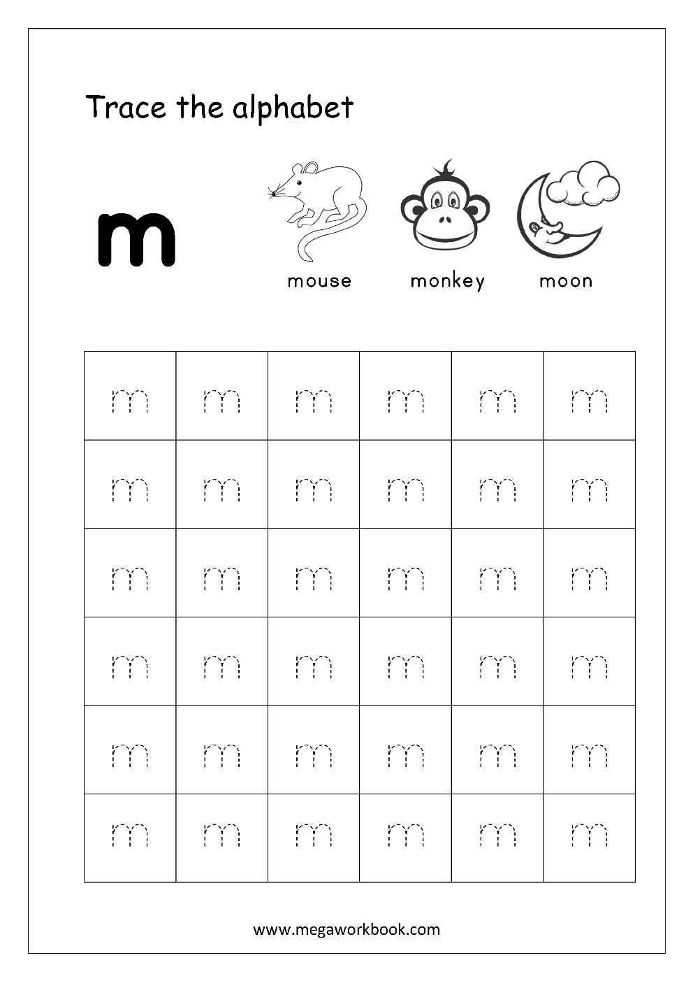 Alphabet Tracing Small Letters Alphabet Tracing Worksheets