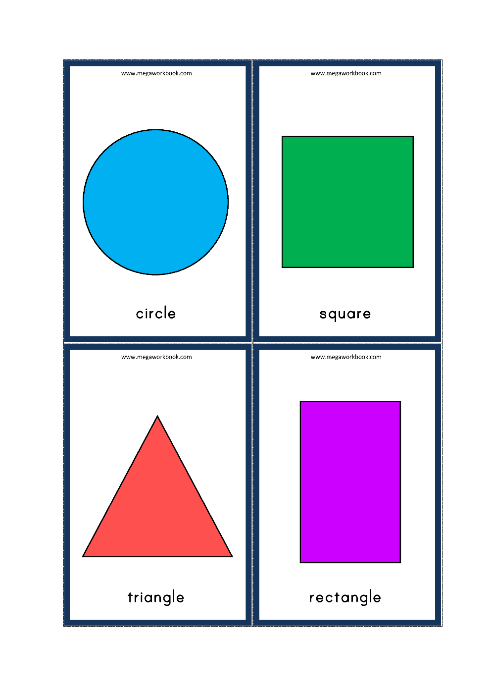 Shapes Flashcards Free Printable Shapes Flash Cards For Preschoolers 