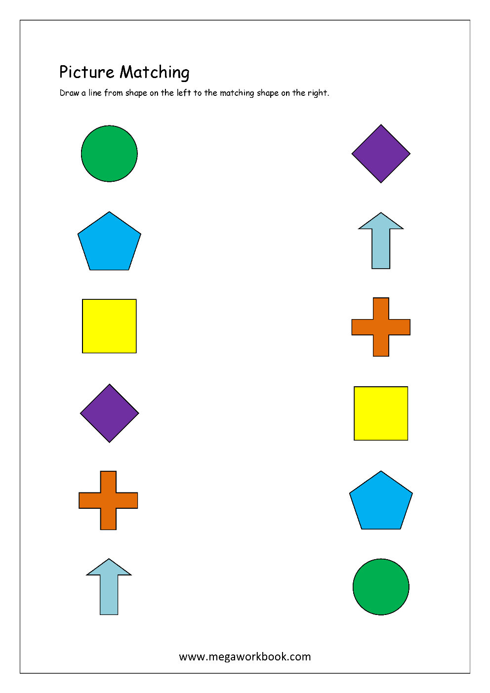 Picture Matching Worksheets For Preschool - Free Logical Thinking