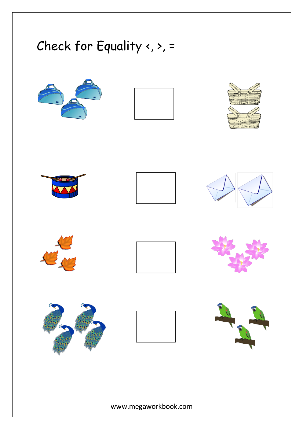 Free Printable More Or Less Worksheets - Greater Than, Less Than