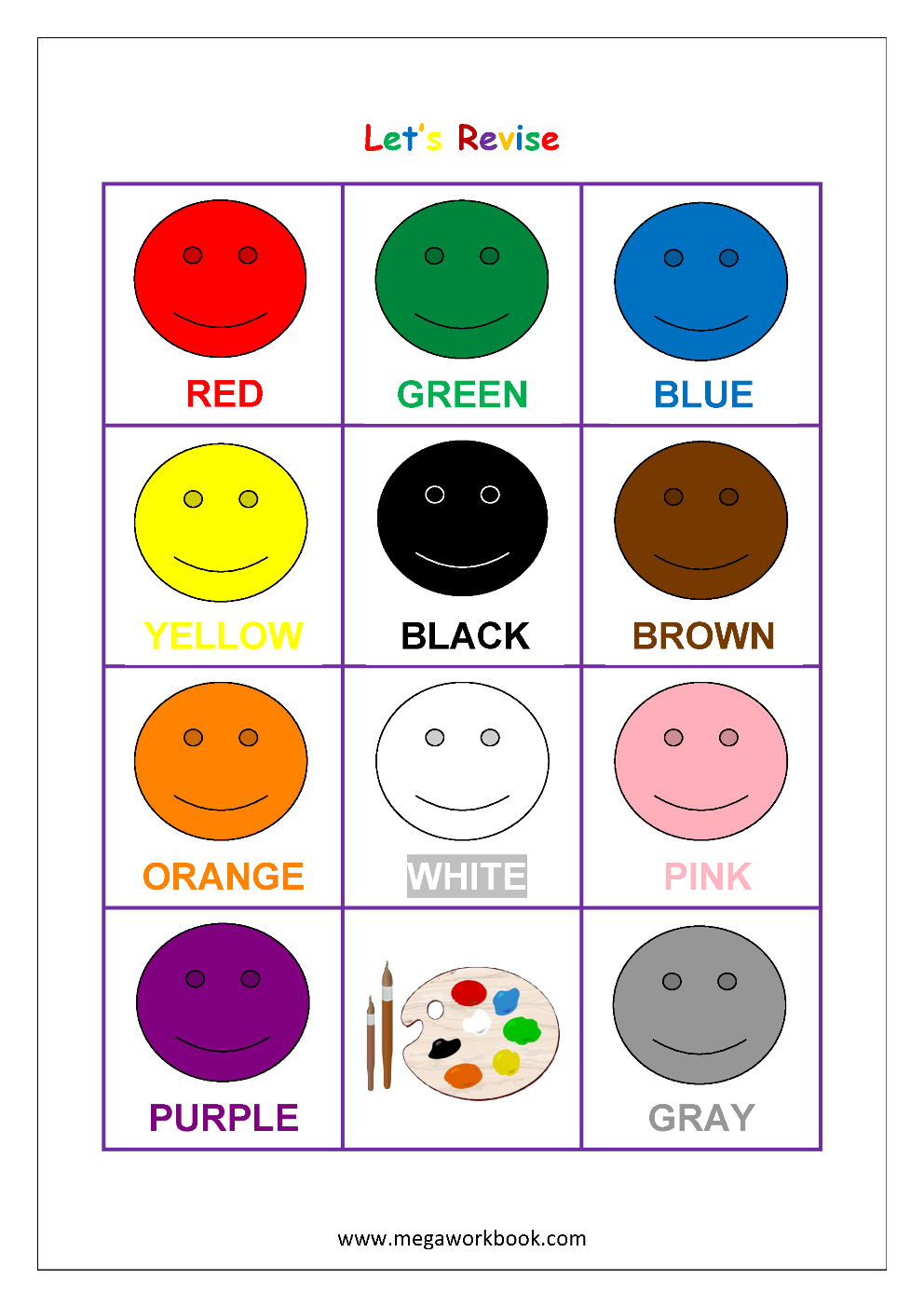 Free Color Learning Printables Printable Templates