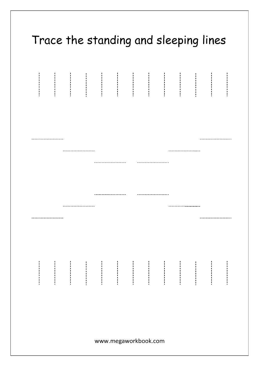 Printable Tracing Patterns Worksheet Preschool Tracing Worksheets