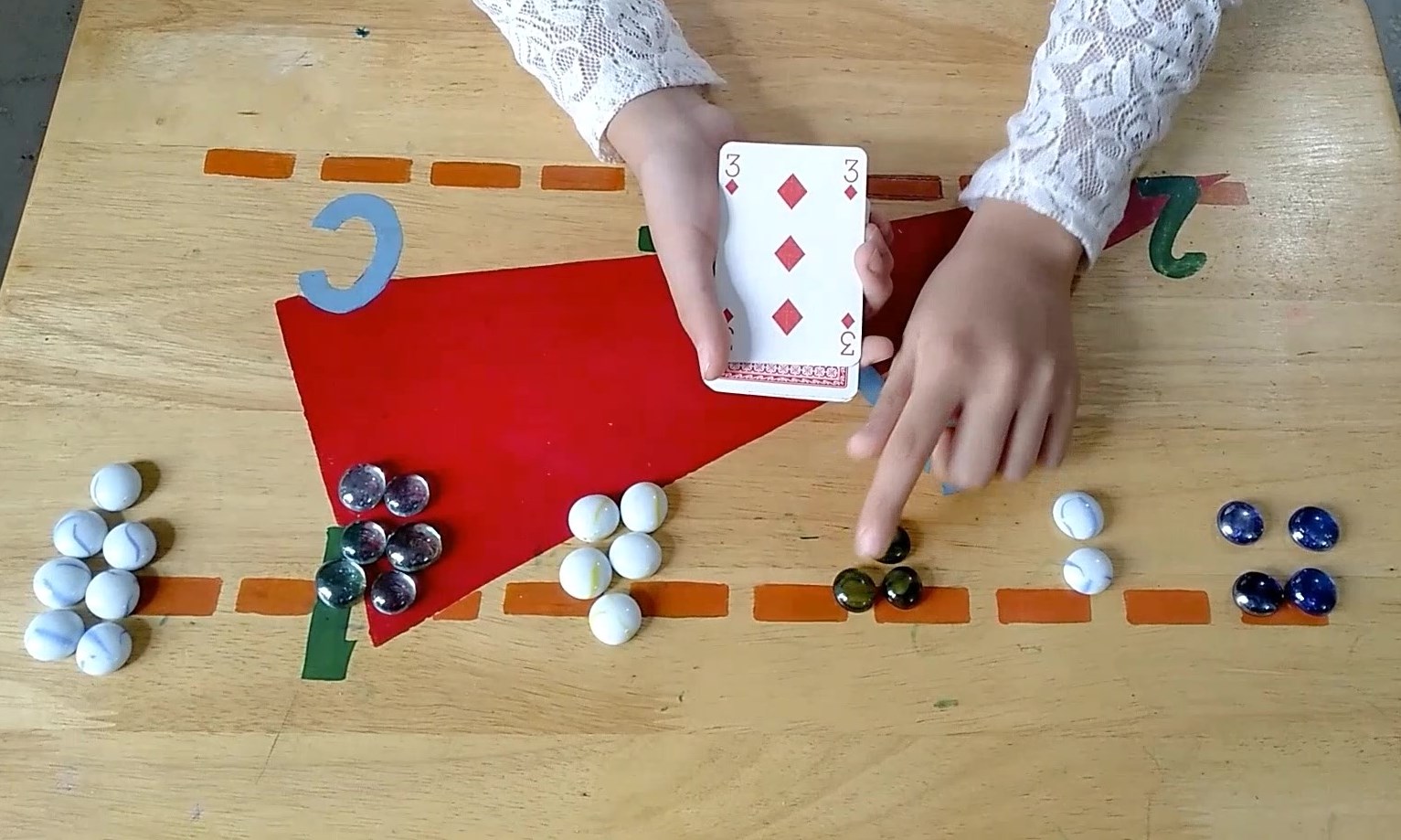 Count And Match Activity For Preschoolers Using Playing Cards
