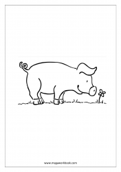 Pig Coloring Pages - Animal Coloring Pages