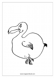 Dodo Bird Coloring Page - Bird Coloring Pages