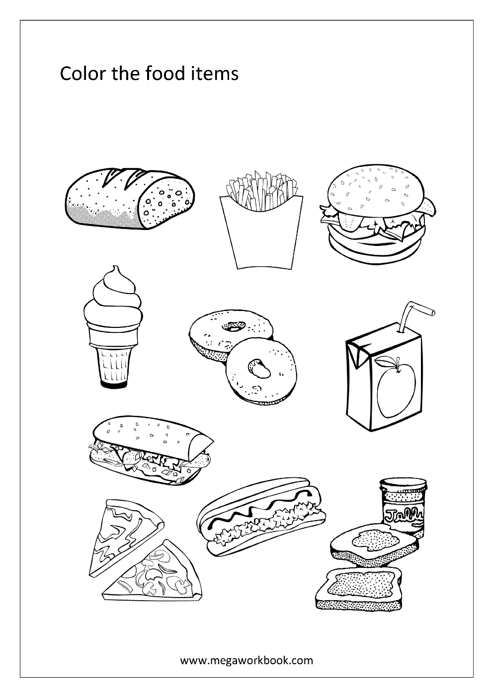 Preschool Vegetable Coloring Pages / Fruit And Vegetable Coloring Pages ...