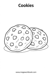 Cookies - food coloring page