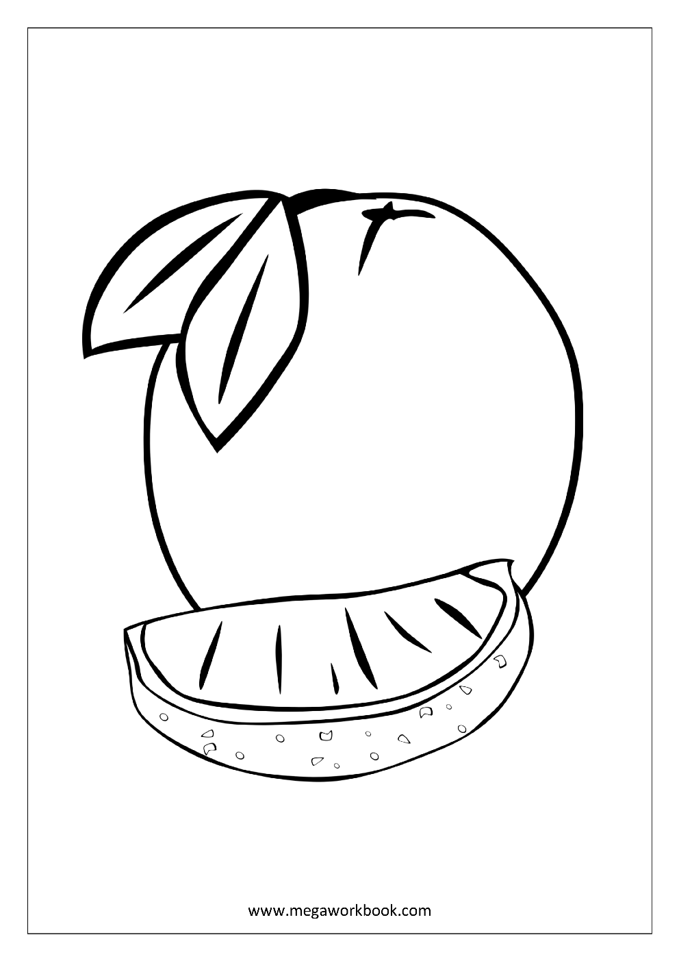 Fruit Coloring Pages Vegetable Coloring Pages Food Coloring Pages Free Printables Megaworkbook