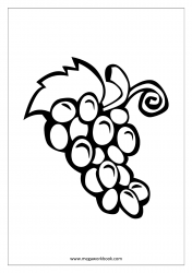 Grapes Coloring Pages