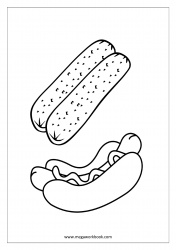 Coloring_Sheet_Hotdog_Bread