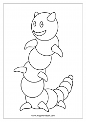 Insect Coloring Pages - Caterpillar