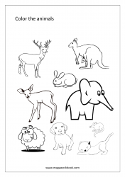 Coloring Sheet - Animals
