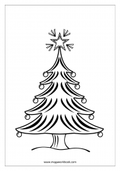 Christmas Tree Coloring Page