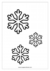 Christmas Coloring Pages - Christmas Coloring Sheets - Snow Flakes