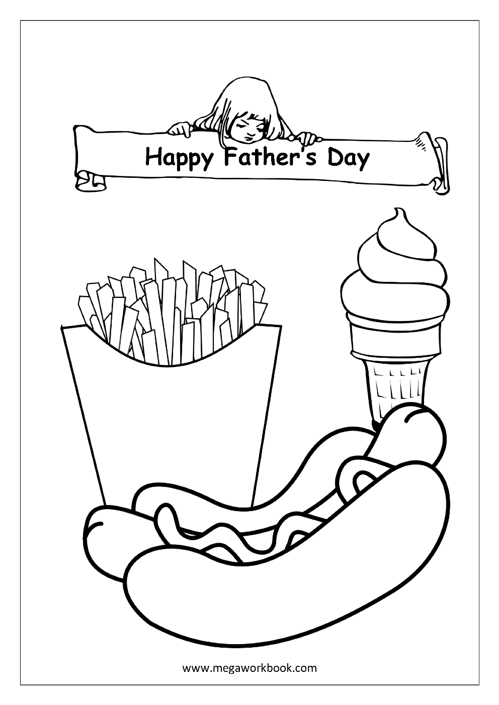 free printable father s day fathers day coloring pages for kids kindergarten and preschool megaworkbook