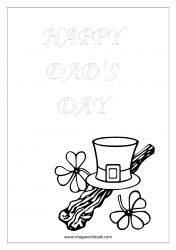 Father's Day Coloring Pages - Happy Dad's Day