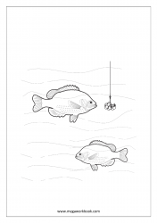 Fish Coloring Pages - Sea Creatures Coloring Pages