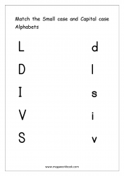 Match Uppercase And Lowercase Letters 4 - Letter Matching Worksheet - Alphabet Matching Printables
