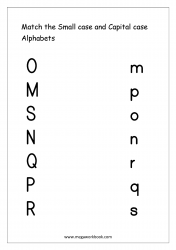 Match Uppercase And Lowercase Letters 8 - Letter Matching Worksheet - Alphabet Matching Printables