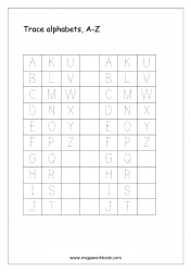 Tracing Letters - A to Z - Alphabet Tracing Worksheets - Letter Tracing Worksheets