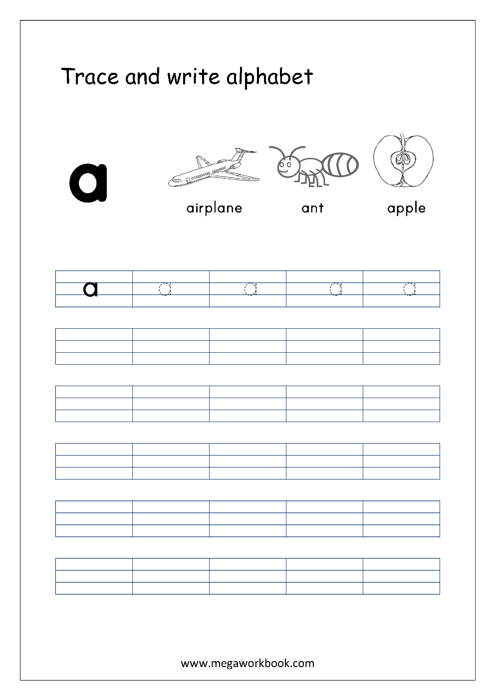 Kindergarten Alphabet Worksheets - Free Printable Alphabet Worksheets ...