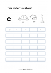 Kindergarten Alphabet Worksheets - Free Printable Alphabet Worksheets - Alphabet Writing Worksheets - Lowercase/Small Letter c