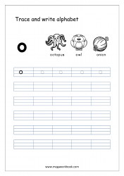 Kindergarten Alphabet Worksheets - Free Printable Alphabet Worksheets - Alphabet Writing Worksheets - Lowercase/Small Letter o