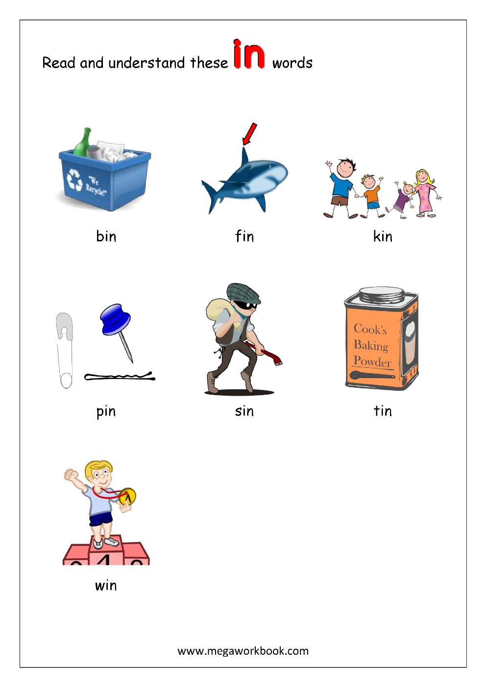 CVC Words - CVC Words Worksheets Kindergarten - Word Families - Word