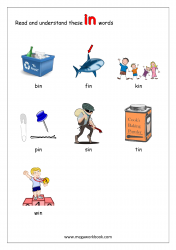 in Word Family - CVC Words With Pictures - Word Families Kindergarten
