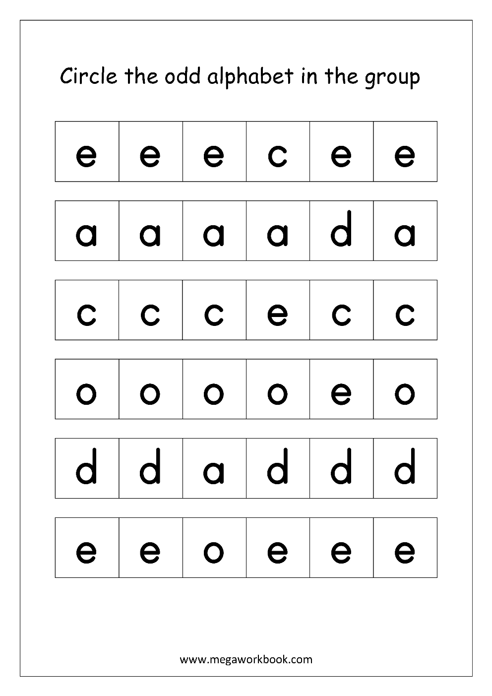 Free English Worksheets - Confusing Alphabets - MegaWorkbook Intended For B And D Confusion Worksheet