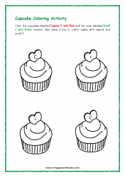 Letter_C_Activity_Printable_Worksheet_Preschoolers_Small_And_Capital_C_Recognition_C_For_Cupcake