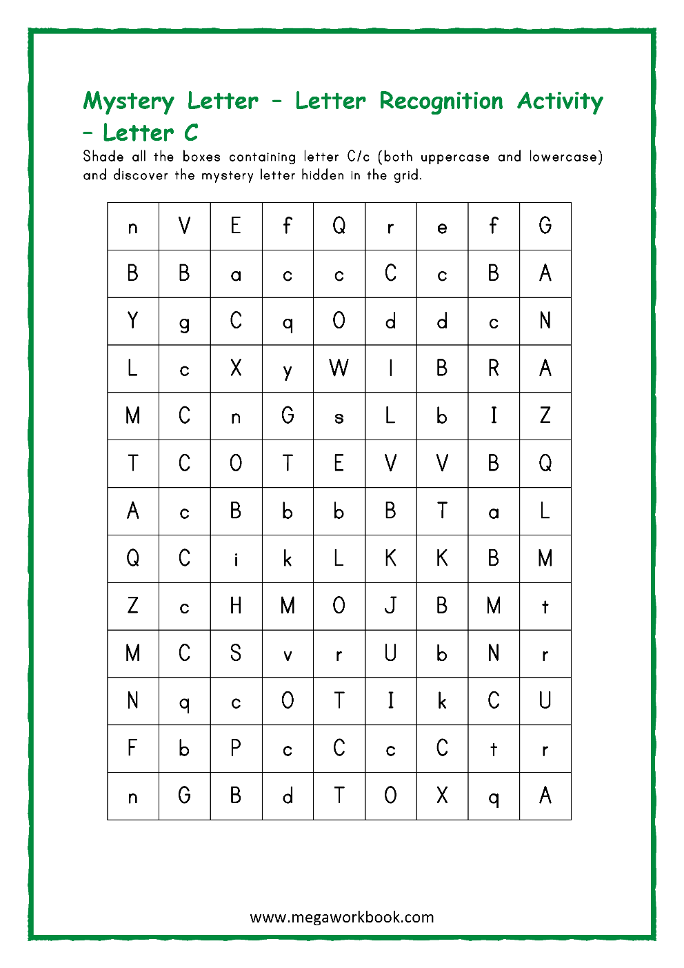 letter c activities letter c worksheets letter c activities for preschoolers letter c printables megaworkbook