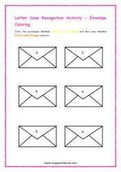 Letter_E_Activity_Printable_Worksheet_Preschoolers_Small_And_Capital_E_Recognition_E_For_Envelope