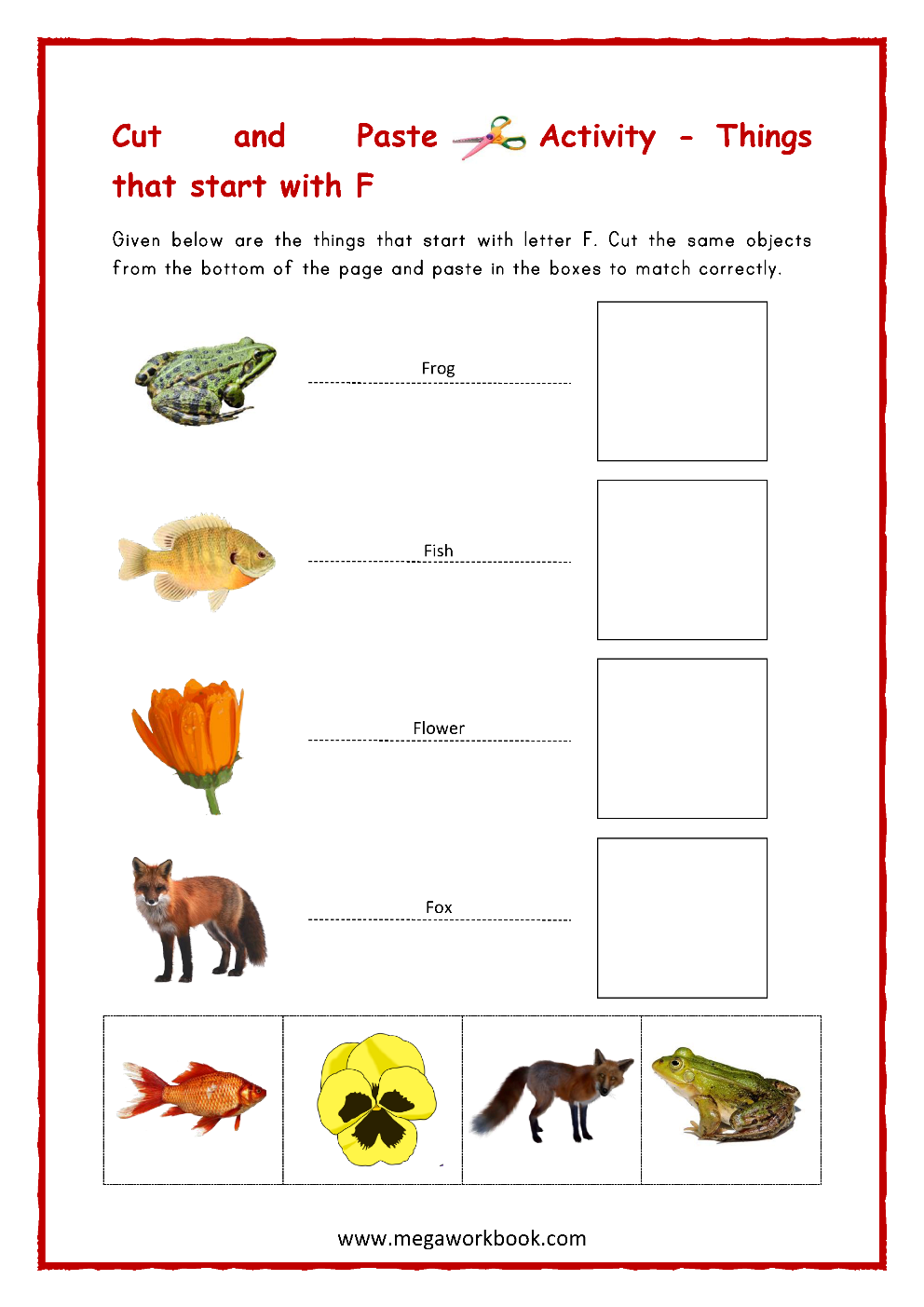 Letter F Activities - Letter F Worksheets - Letter F Activities For