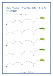 Letter_G_Worksheet_Activity_Printable_Preschool_G_For_Grasshopper_Prewriting_Skills_Curve_Tracing