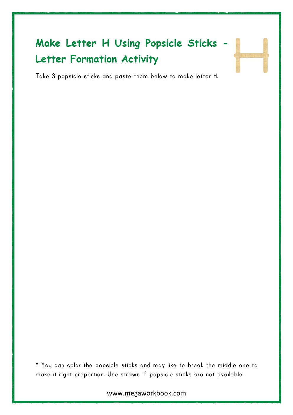 letter h activities letter h worksheets letter h