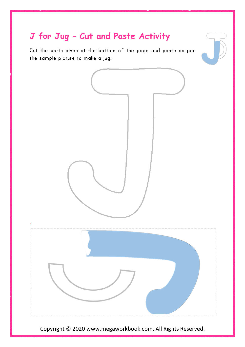 letter j worksheets letter j crafts letter j activities for preschoolers letter j printables megaworkbook