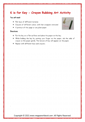 Letter_K_Worksheet_Crayon_Rubbing_Activity_Printable_For_Preschool_K_For_Key