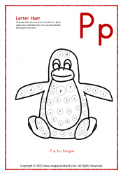 Letter_P_Activities_Preschool_Worksheet_Printable_Letter_Hunt_Alphabet_Recognition_P_For_Penguin