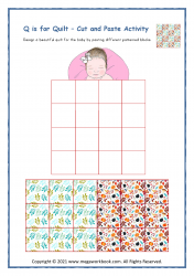 Letter_Q_Activities_Preschool_Cut_And_Paste_Craft_Worksheet_Q_For_Quilt_Printable