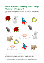 Letter_R_Activities_Preschool_Picture_Matching_Worksheet_Printable_Things_Starting_With_R