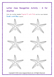 Letter_S_Activities_Preschool_Worksheet_Printable_Small_And_Capital_S_Letter_Recognition_S_For_StarFish