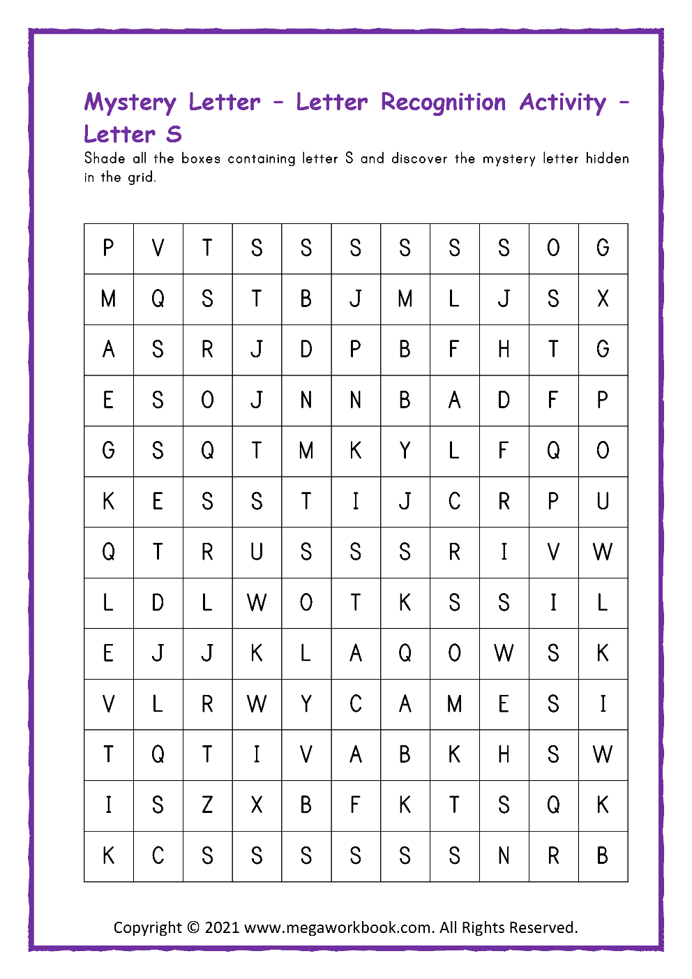 S Activity Letter S Activities for Preschool - Letter S Worksheets - Letter S ...