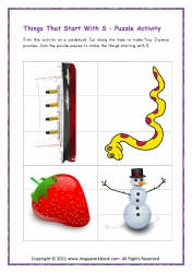 Letter_S_Puzzle_Activity_Printable_Worksheet_Preschoolers_Things_Starting_With_S_Ship_Strawberry_Snake_Snowman