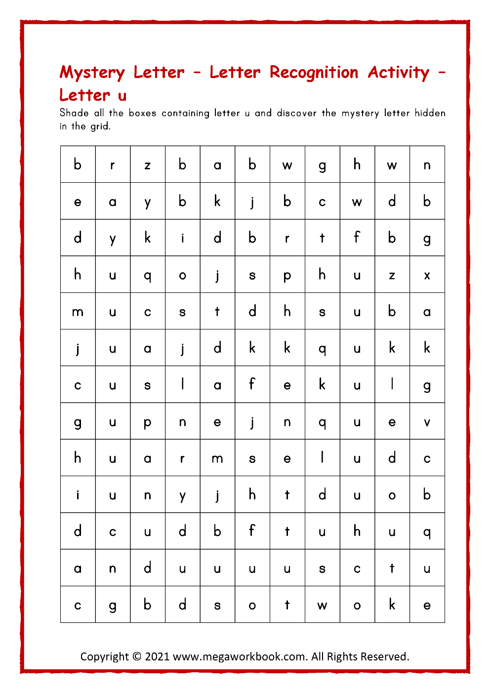 Letter U Activities for Preschool - Letter U Worksheets - Letter U ...