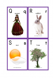 Alphabet Flashcards - QRST