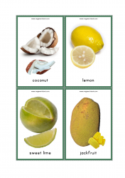 Fruits_Flash_Cards_09_Coconut_Lemon_Sweet_Lime_Jackfruit