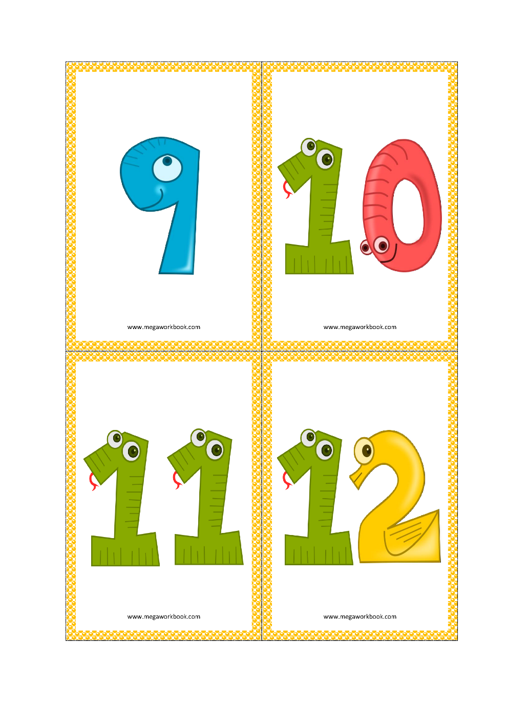 Printable Numbers 1 10 Flashcards That Are Dashing Butler Website
