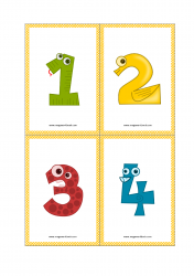 Number Flashcards 1-4