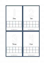 Ten Frame Printable Flashcards - Ten Frame Math Counting Activity 1-10